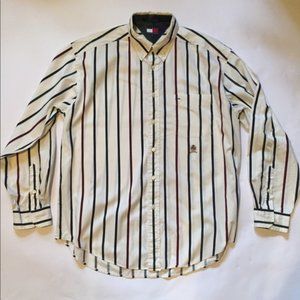 Vintage Tommy Hilfiger Striped Long Sleeve Shirt